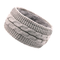 Stylish knitted wool headband