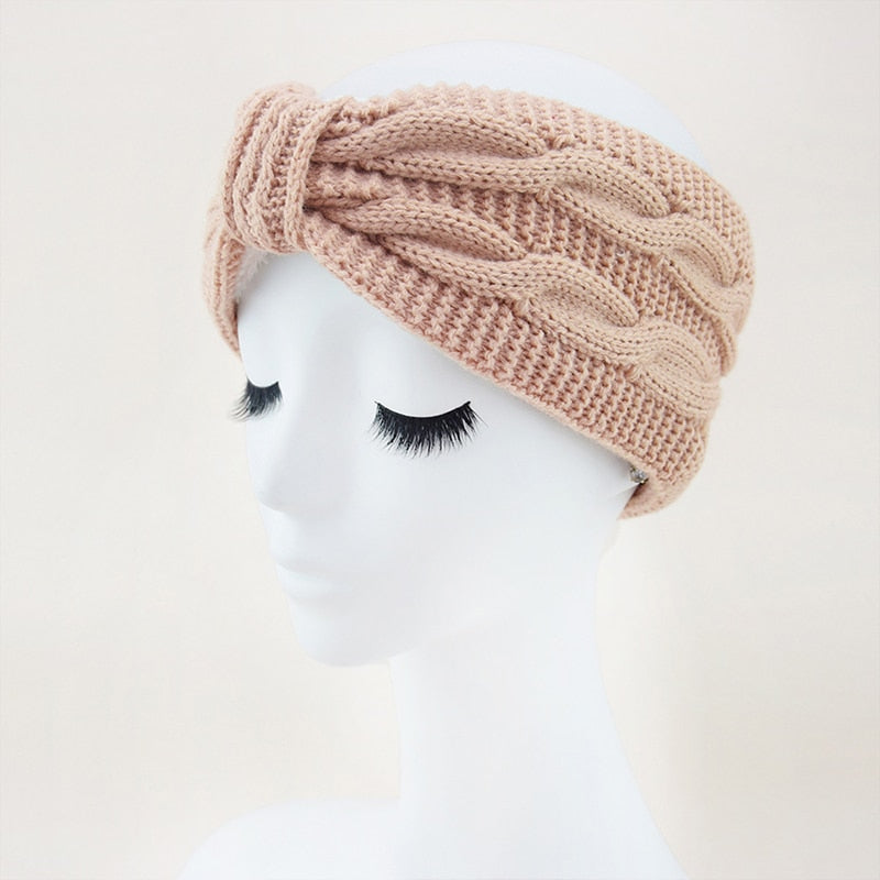 Brede pluche hoofdband