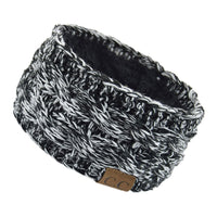 Stylish knitted wool headband