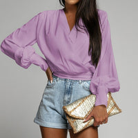 GemmaBlouse I Lantaarn Mouwen Blouse Voor Dames