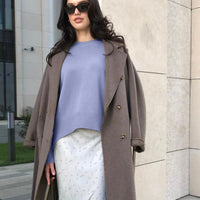WYWM Cashmere Elegant Women Sweater Oversized Knitted Basic Pullovers O Neck Loose Soft Female Knitwear Jumper
