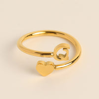 Initial Heart Ring | Letter Ring