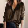Bluse mit V-Ausschnitt