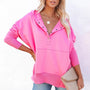 RosemarysShirt I Pullover mit Knöpfen für Damen