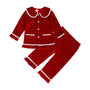 Kleinkind Baby Jungen Mädchen Samt-Pyjamas
