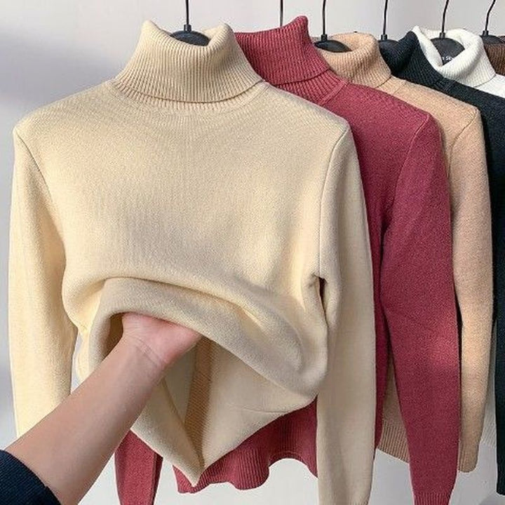 Rollkragen Winterpullover