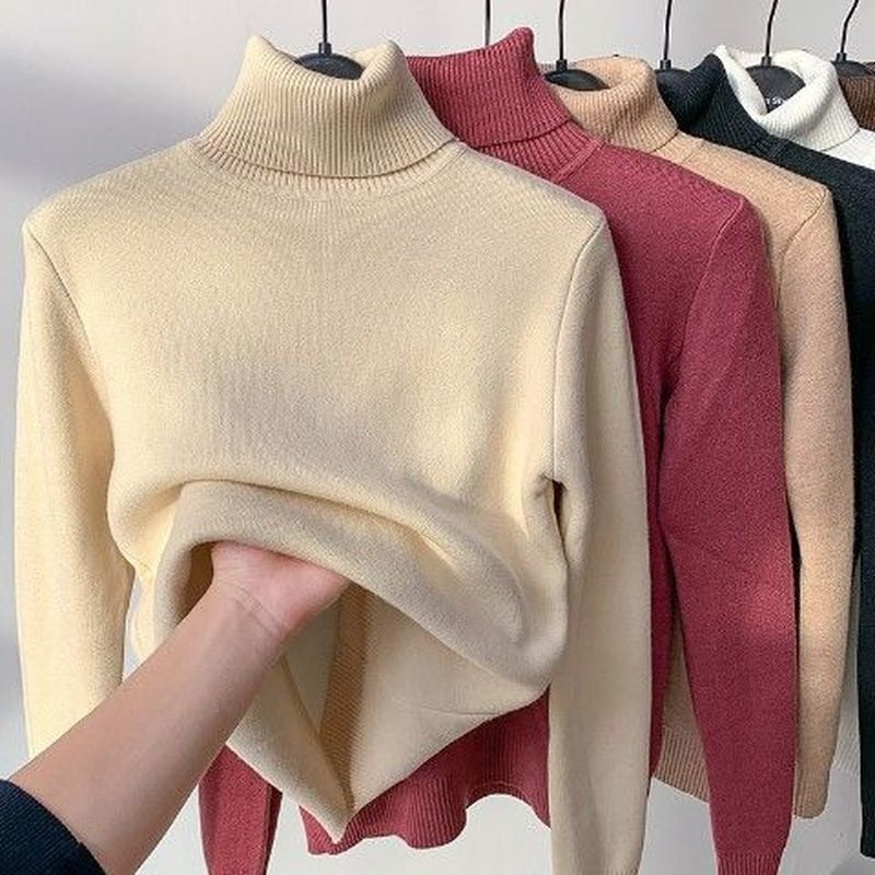 Rollkragen Winterpullover