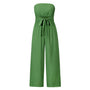 Trägerloser Jumpsuit mit weitem Bein | Sommer 2024 Schicker Overall | Sexy Slim Fit
