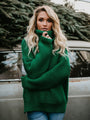 RosaShirt I Oversized Rollkragenpullover für Damen