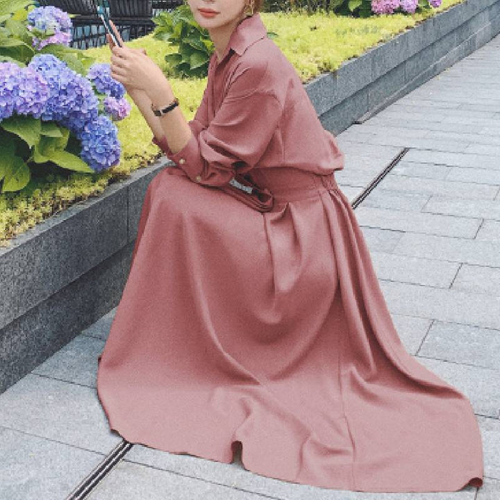 Vintage Oversized Overhemdjurk | Avondfeest | Lange Mouw Strandkleding