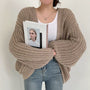 AnniesVest I Grobgestrickte Oversized Weste