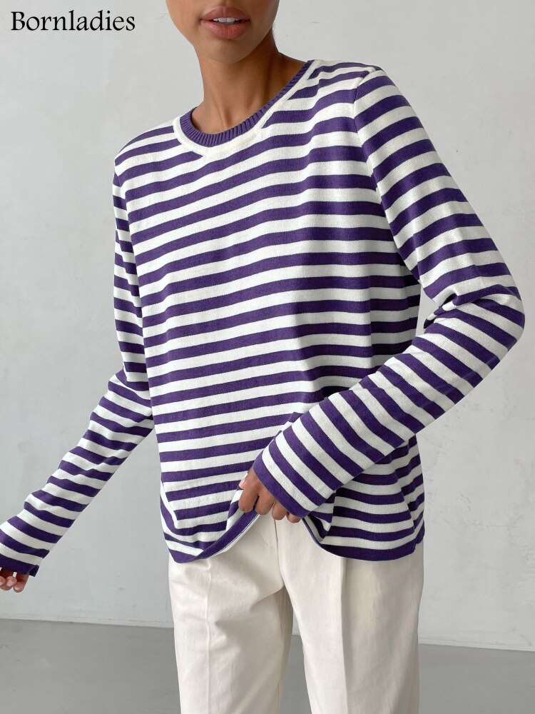 StripedTee™: Pullover für Damen