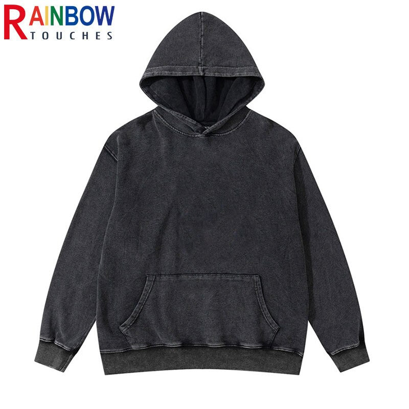 Gothic Schwarzer Print Hoodie | Damen Streetwear Top