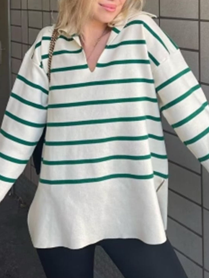 MikesShirt I Gestreepte Trui Voor Dames