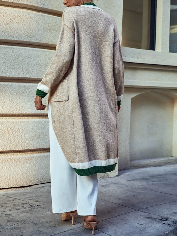 Lange jas met mouwen