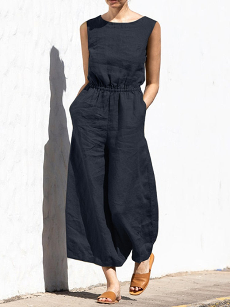 Sarah Jumpsuit | Linnen Jumpsuit