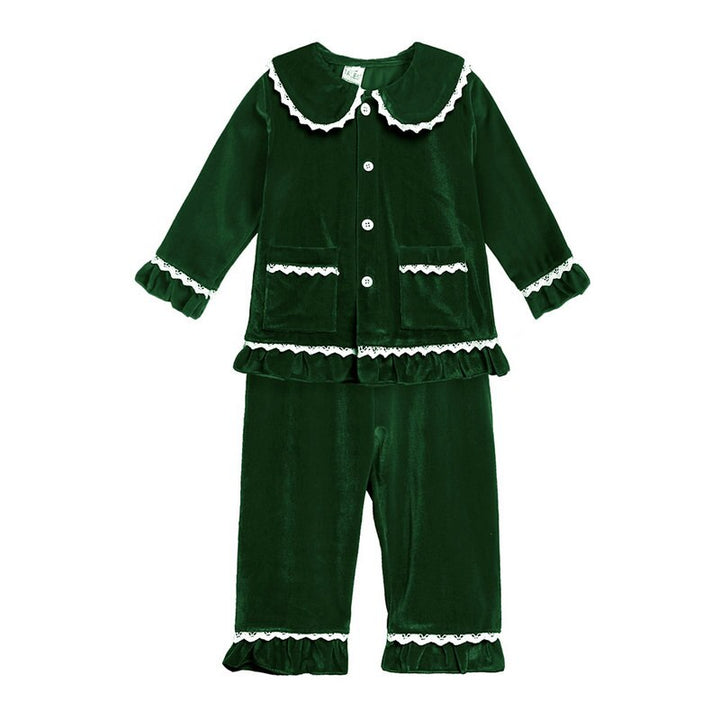 Toddler Baby Boys Girls Velvet Pajamas