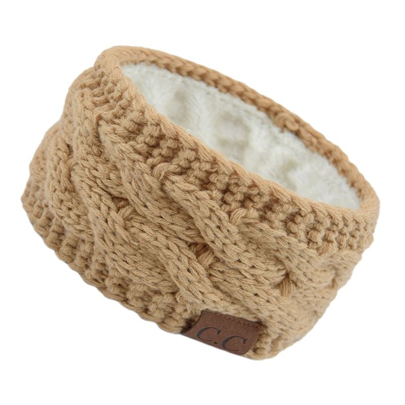 Stylish knitted wool headband