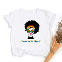 Peace Love Equality Regenboog Grafische T-Shirt | LGBT Trots Retro Zomertop