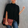 Elegante locker sitzende Bluse mit Fledermausärmeln für den Sommer | Lässiges Mode Streetwear Top
