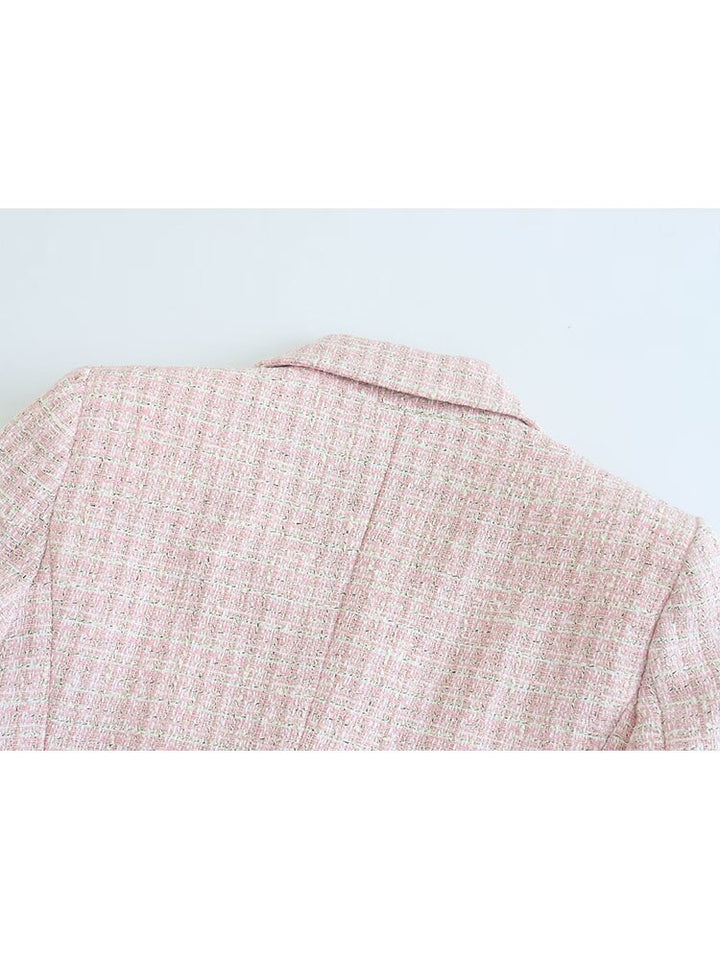 MariamsJacket I Gevlochten Tweed Jacket Voor Dames