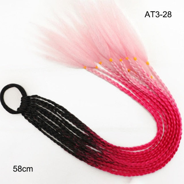 Multikleur haarextensies