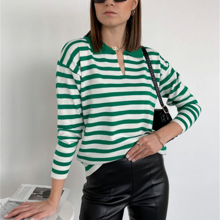 StripeSweater™: Sweater Voor Dames