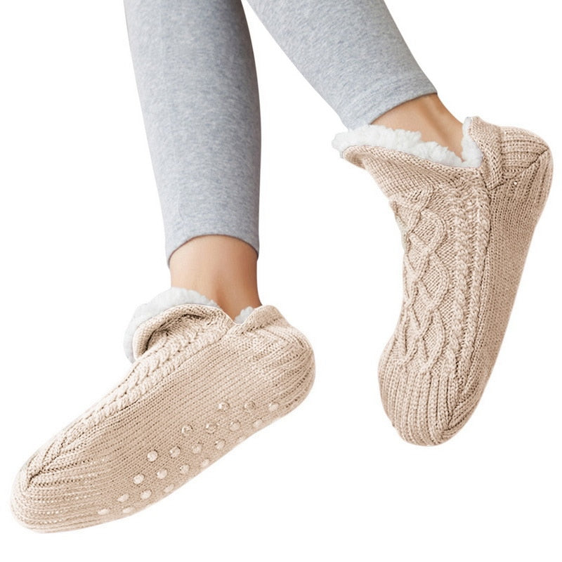 Indoor Socks Shoes Warm Woolen