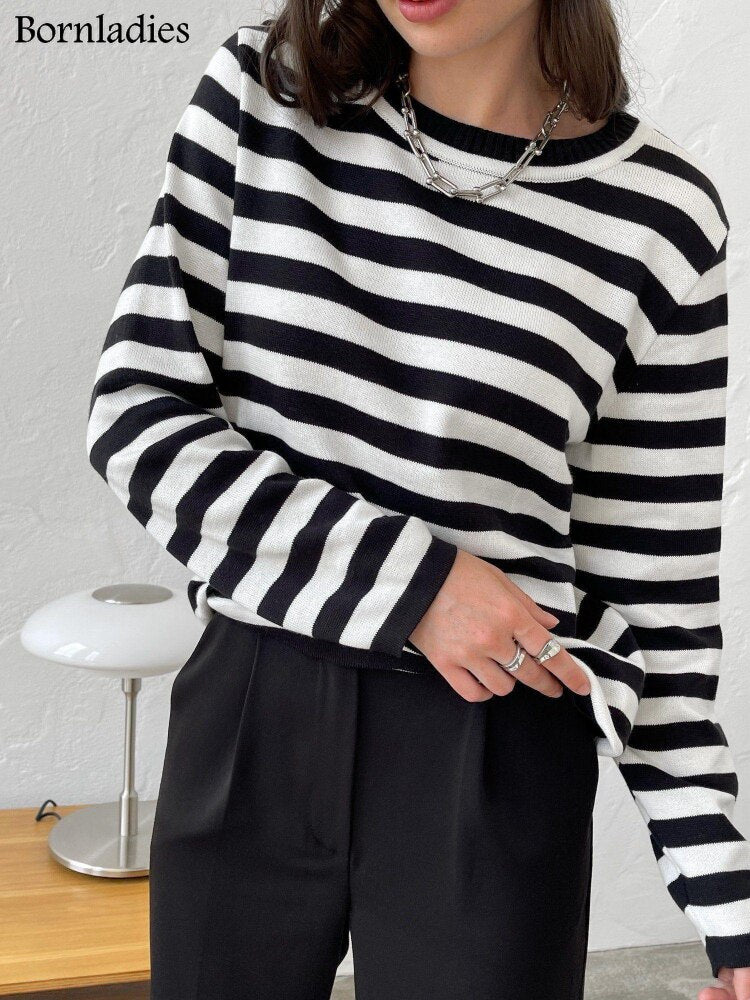 StripedTee™: Pullover für Damen