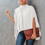 Elegante locker sitzende Bluse mit Fledermausärmeln für den Sommer | Lässiges Mode Streetwear Top
