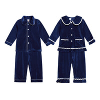 Toddler Baby Boys Girls Velvet Pajamas