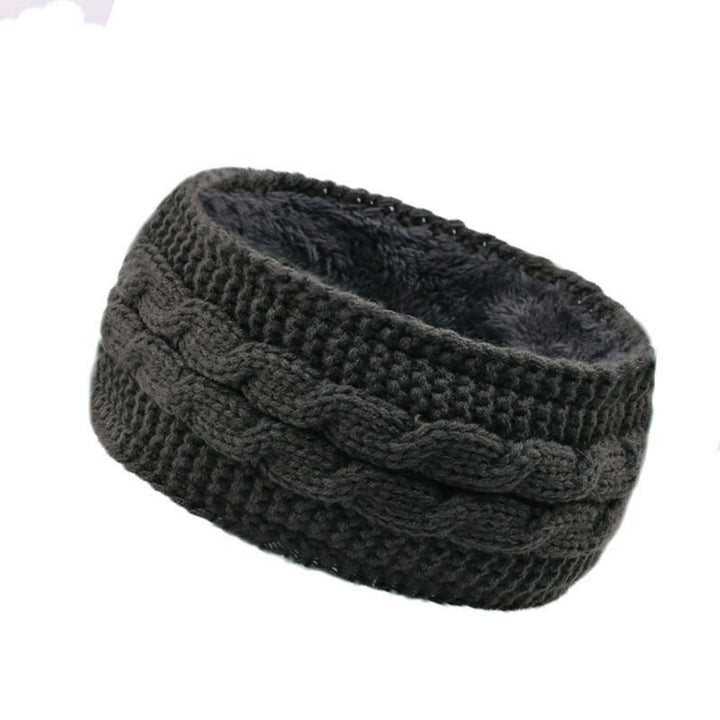 Stylish knitted wool headband