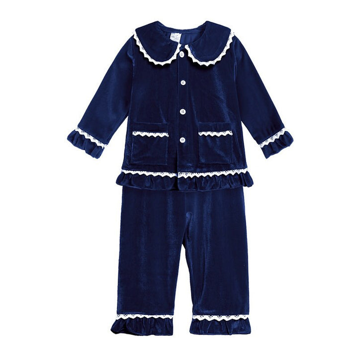Toddler Baby Boys Girls Velvet Pajamas
