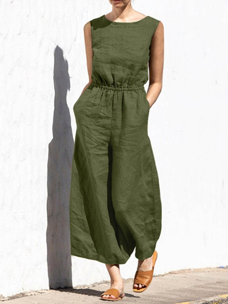 Sarah Jumpsuit | Linnen Jumpsuit