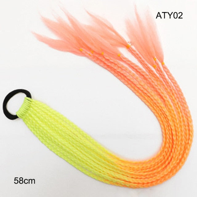 Multikleur haarextensies