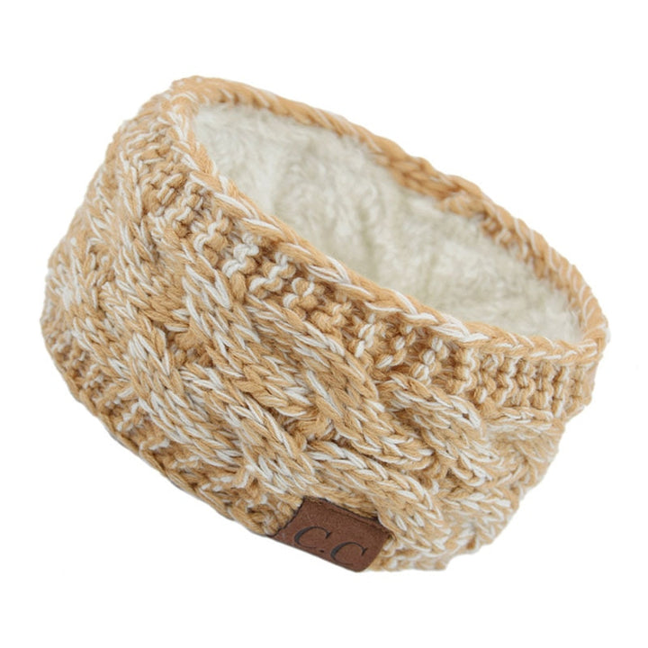 Stylish knitted wool headband