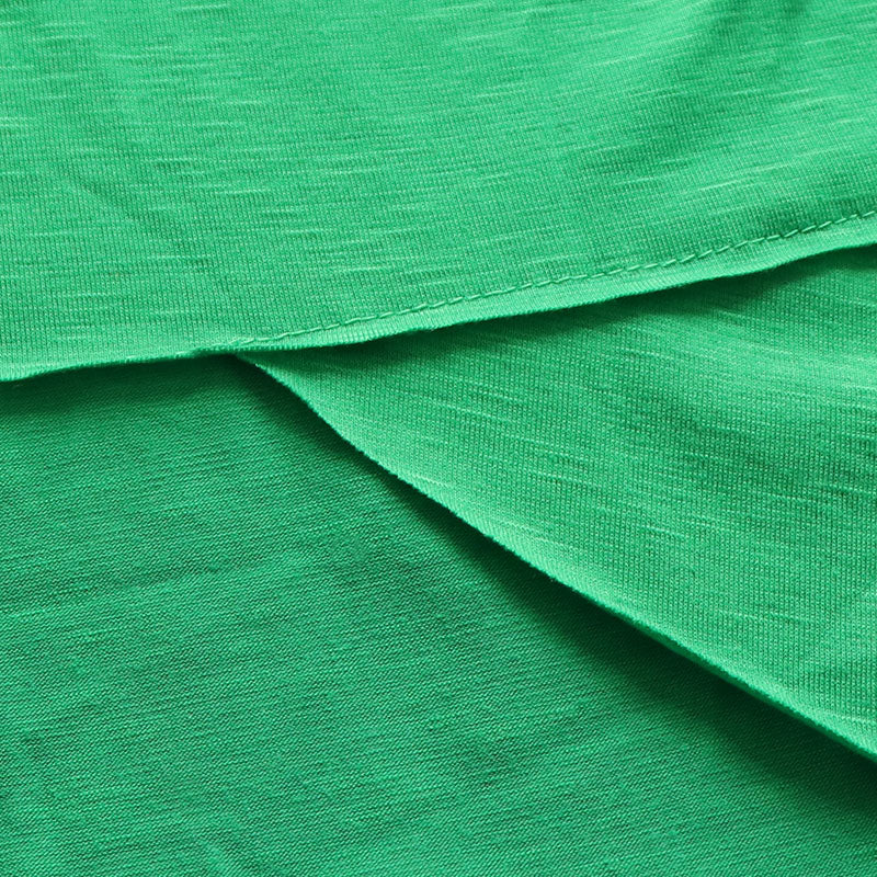Hochwertiges Sommerkleid | Rundhals, Kurzarm, Baumwolle