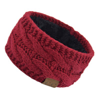 Stylish knitted wool headband