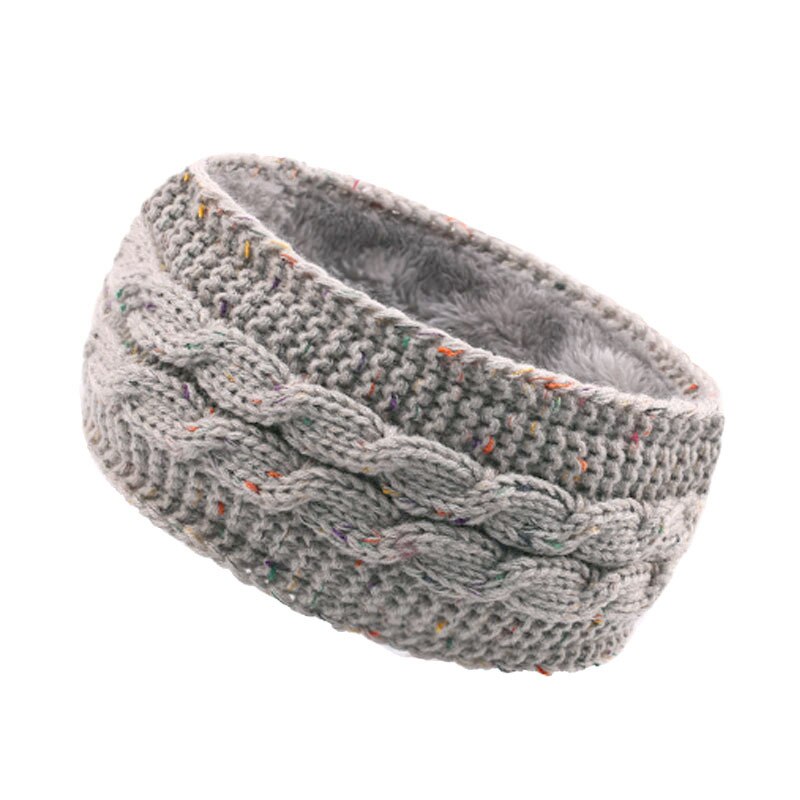 Stylish knitted wool headband