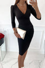 JoriekesKleid I Bodycon Kleid mit V-Ausschnitt für Damen