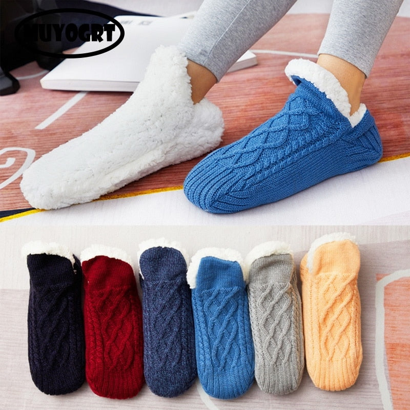 Indoor Socks Shoes Warm Woolen