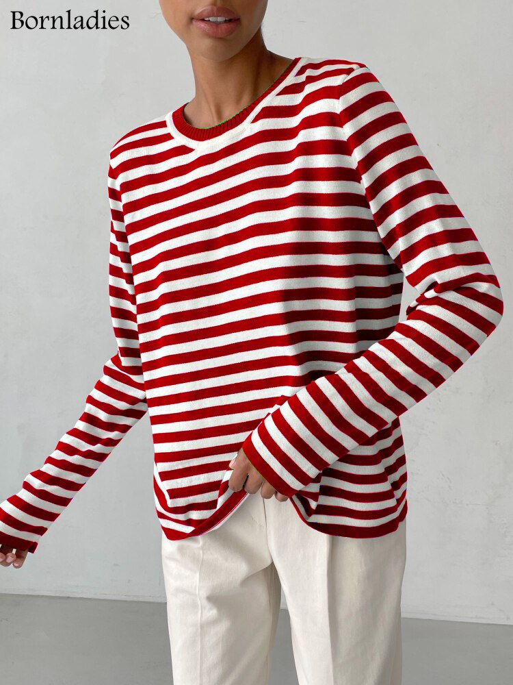 StripedTee™: Pullover für Damen