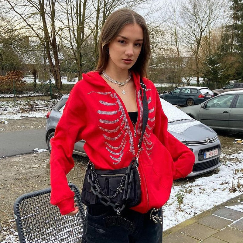 SkeletonHoodie™: Hoodie für Damen