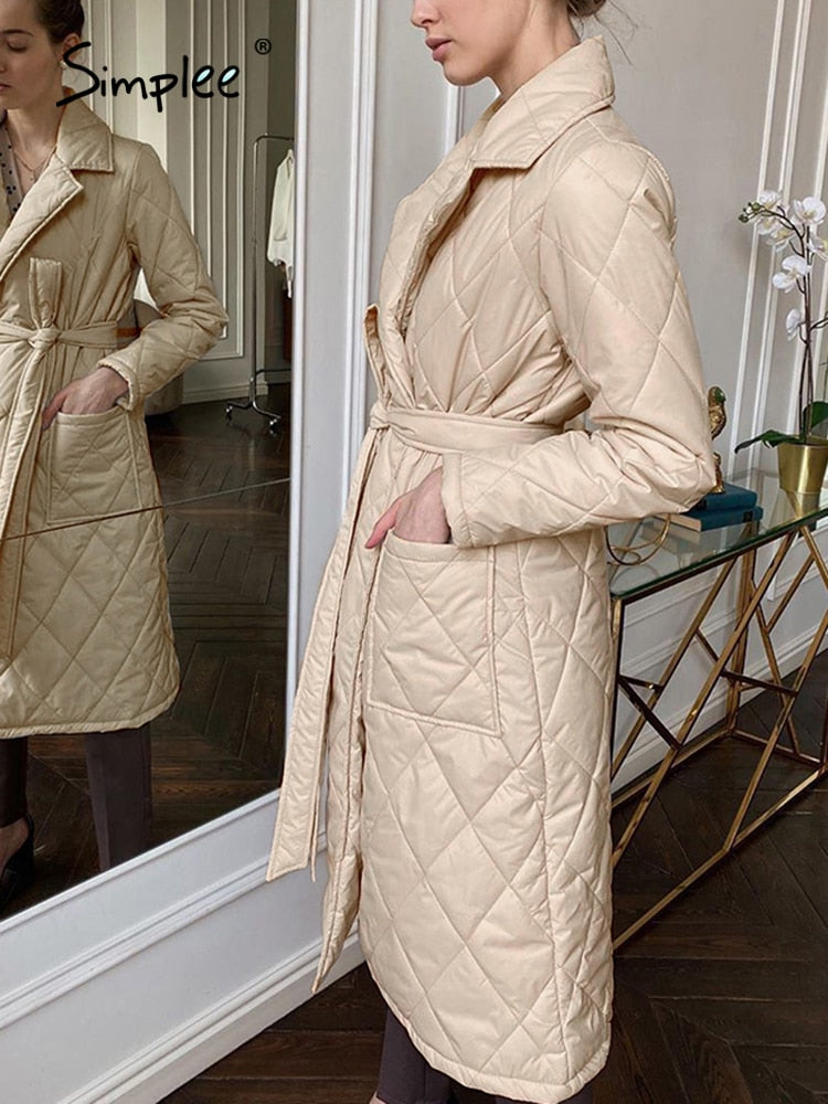 Simplee | Kariert Winterjacke