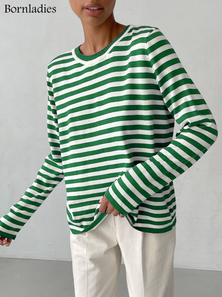 StripedTee™: Pullover für Damen