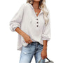 EllesHoodie I Oversized Hoodie mit Kordelzug und V-Ausschnitt für Damen