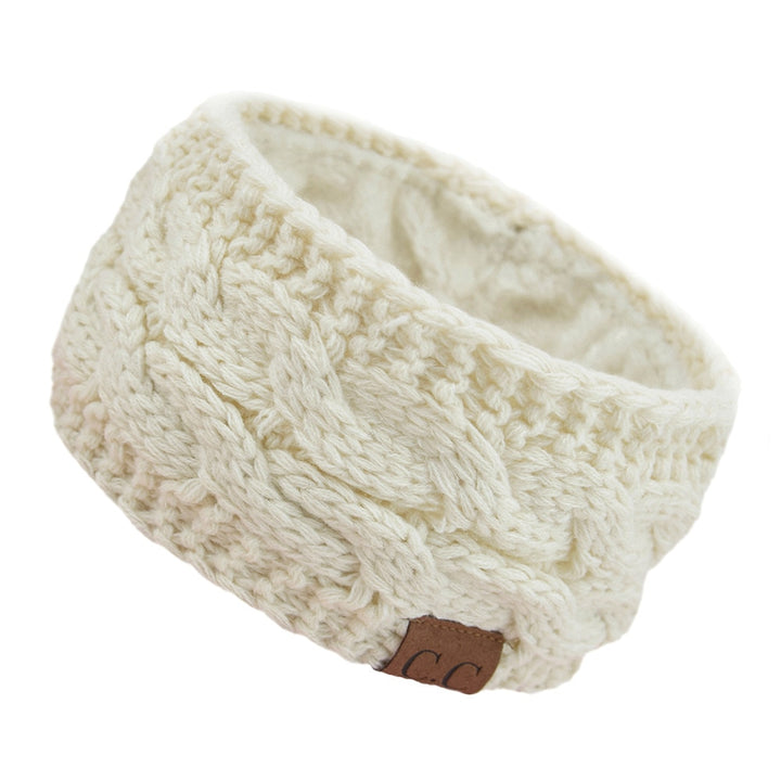Stylish knitted wool headband
