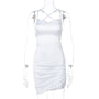 Satin Mini-Kleid