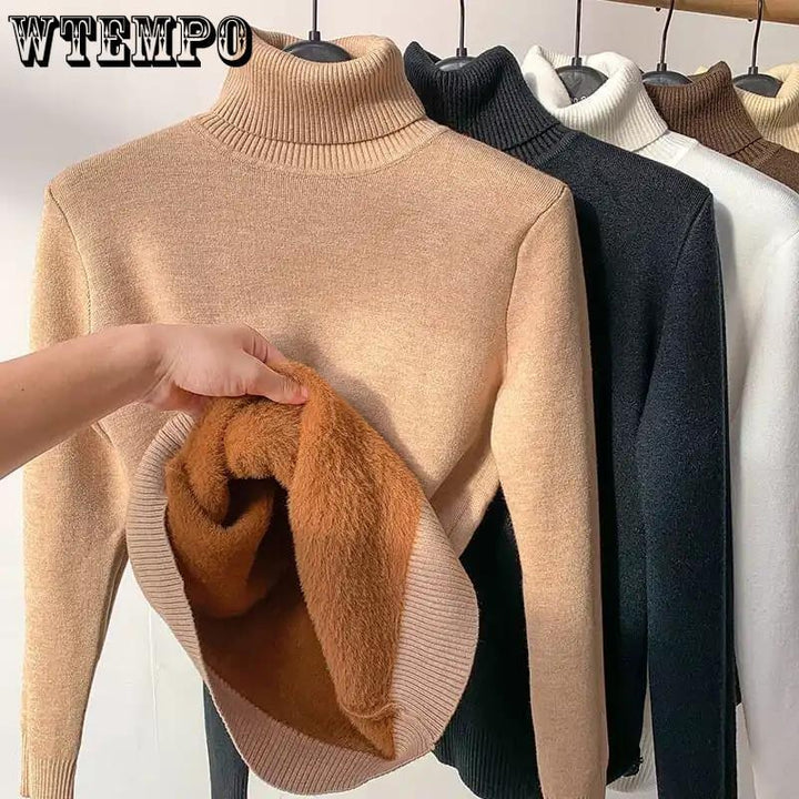 Rollkragen Winterpullover