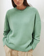 WYWM Kaschmir Eleganter Damenpullover Oversized Gestrickte Basic Pullover Rundhals Locker Weiche Damen Strickware Pullover